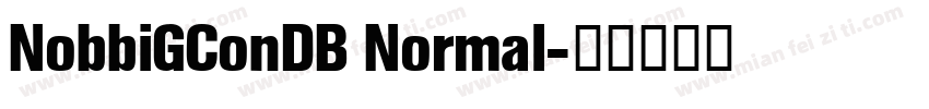 NobbiGConDB Normal字体转换